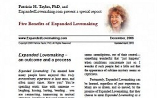 The 5 Benefits of Expanded Lovemaking