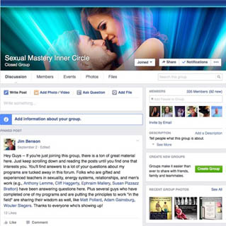 Sexual Mastery Inner Circle on Facebook