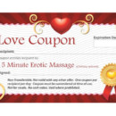 15-Minute Erotic Massage “Love Coupon”
