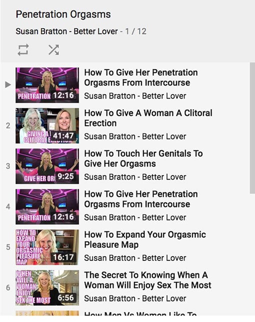 Susans penetration orgasm playlist