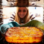 Lady Baking Lasagna