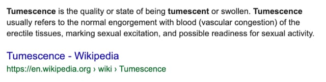 Tumescence Google Search