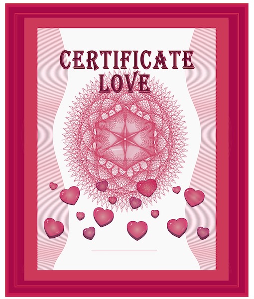Certificate of Love 510 1