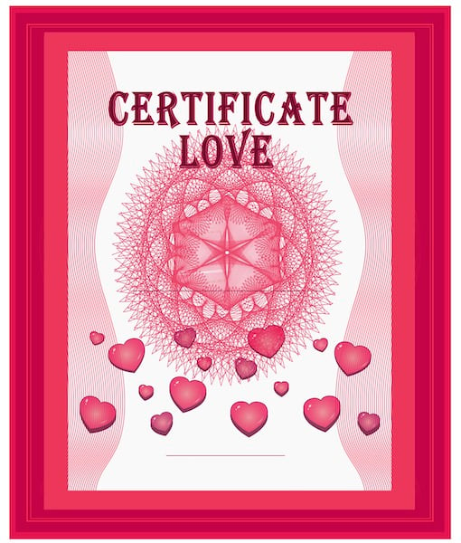 Certificate of Love 510 1